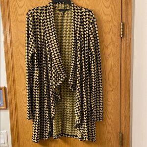 The Limited Black and Gold Cardigan Sweater